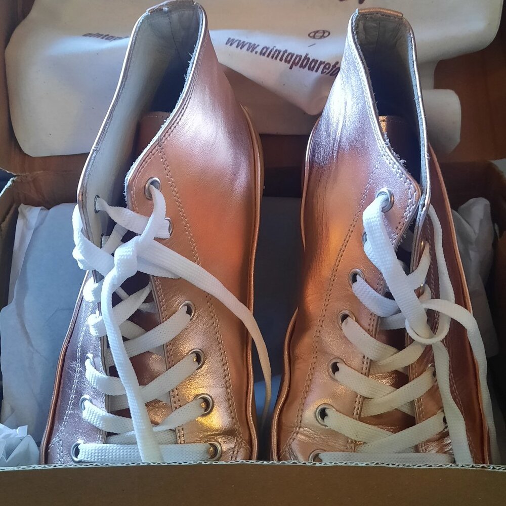 Rose Gold Barefoot High Tops by Aintap- Size 38